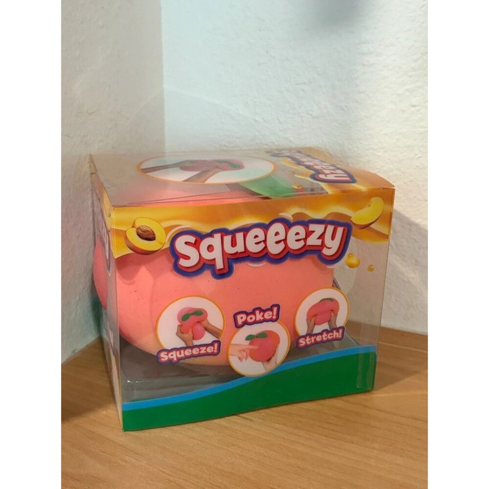 Squeeezy Jumbo Peach Squishy Fidget Toy NIB